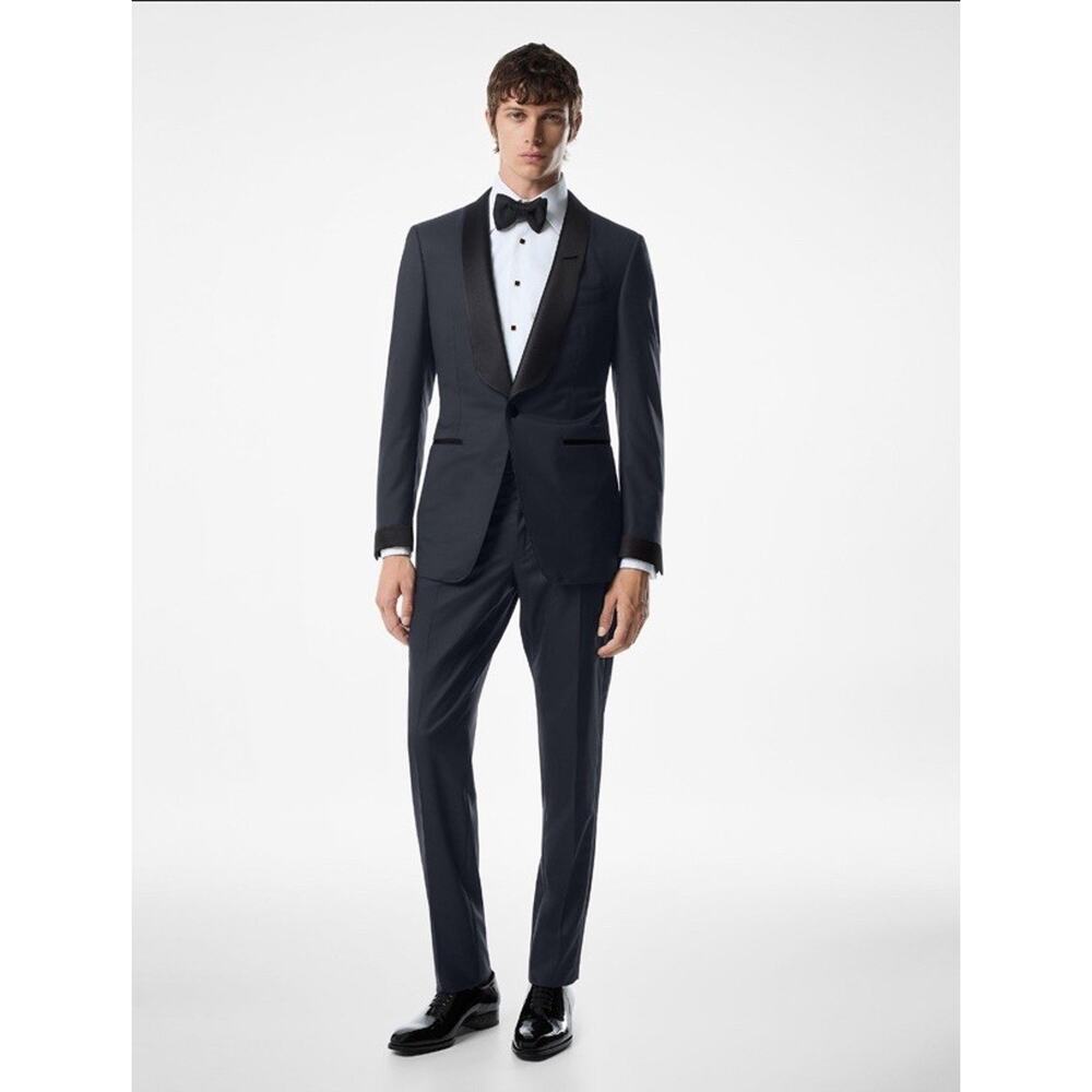 TOM FORD Shelton O’Conner Twill Tuxedo Black Size 56 / 46R U.S. Italy Luxury